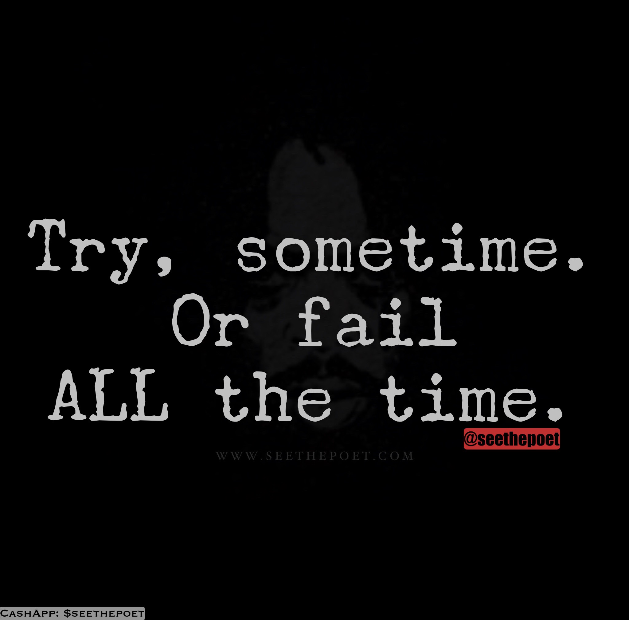 You’re not trying.