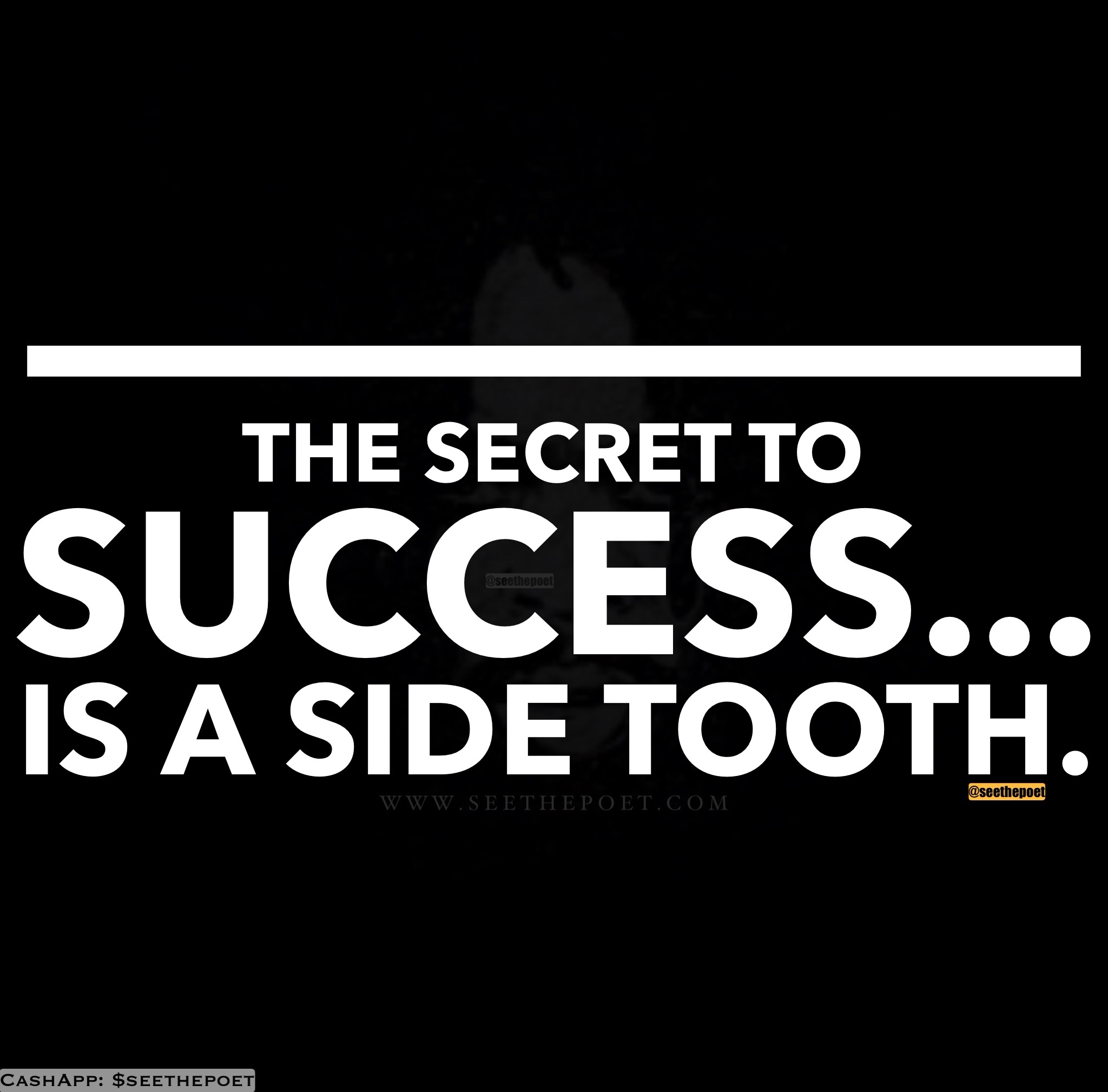 The secret to success…