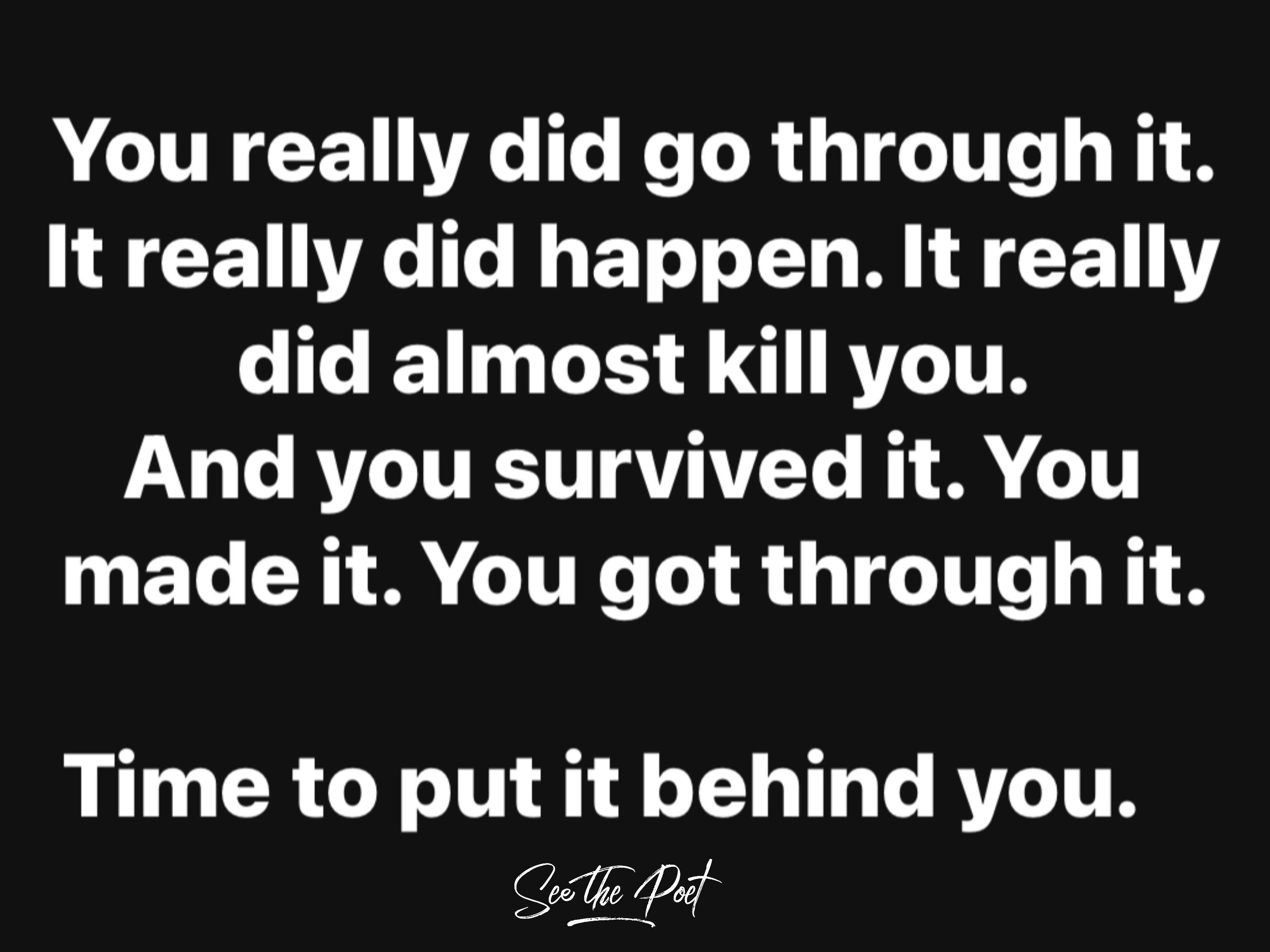 Something is about to die.